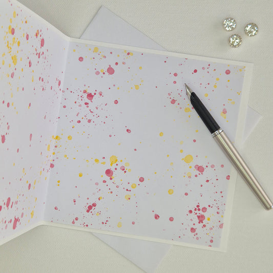 Hollyhock Summer – Greeting Card