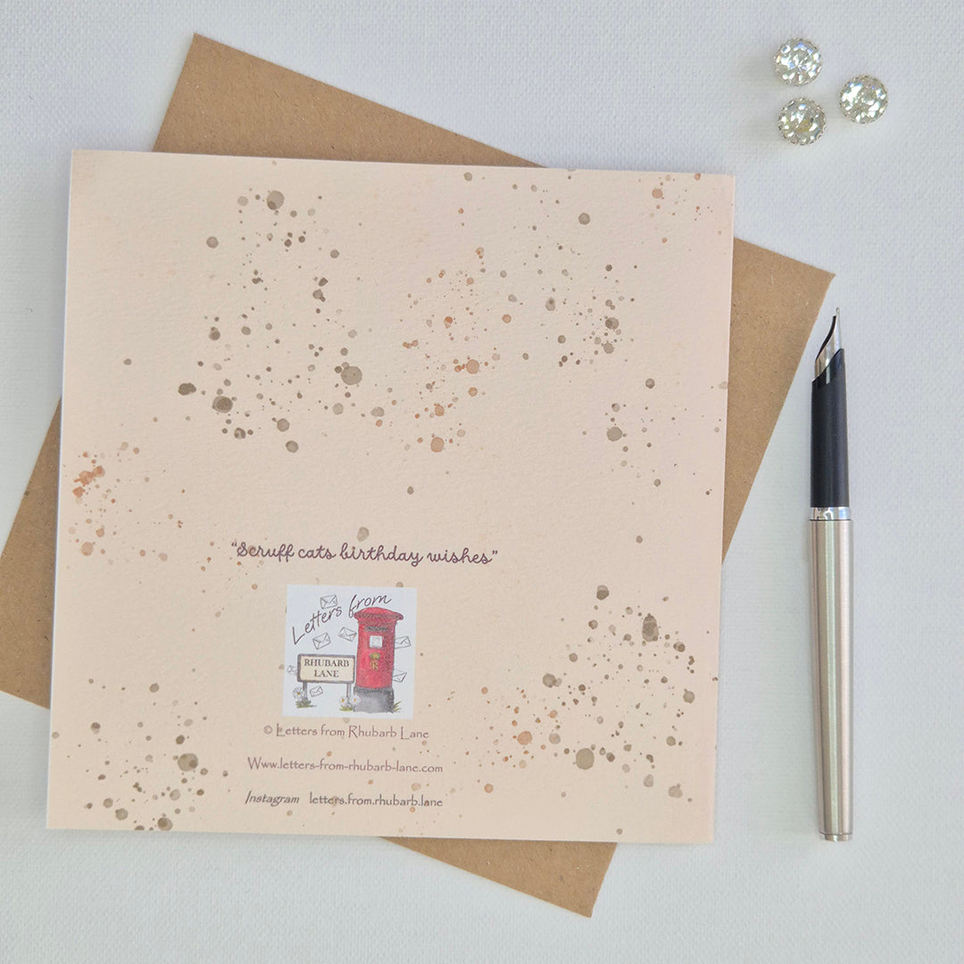 Scruff Cats' Birthday Wishes – Greeting Card
