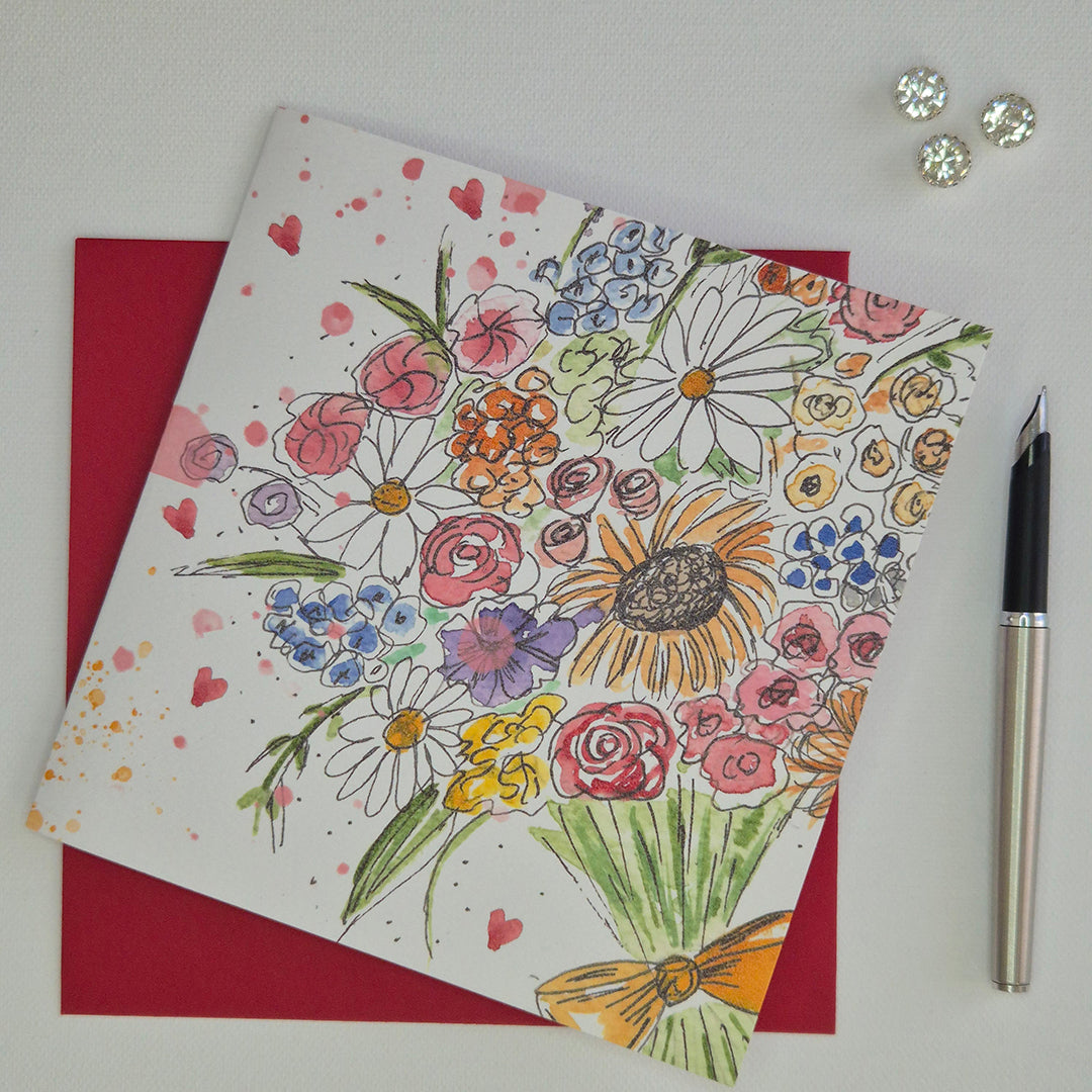 Hearts in Bloom – Greeting Card
