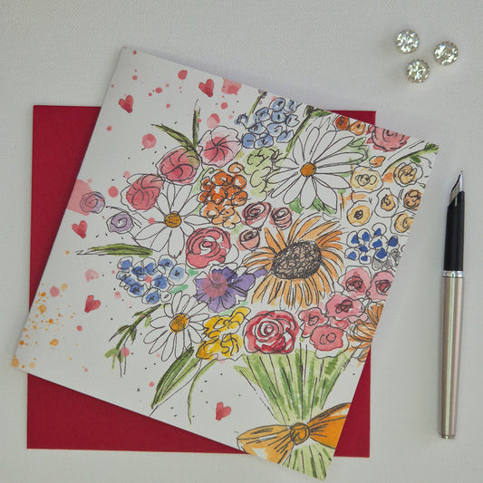Hearts in Bloom – Greeting Card